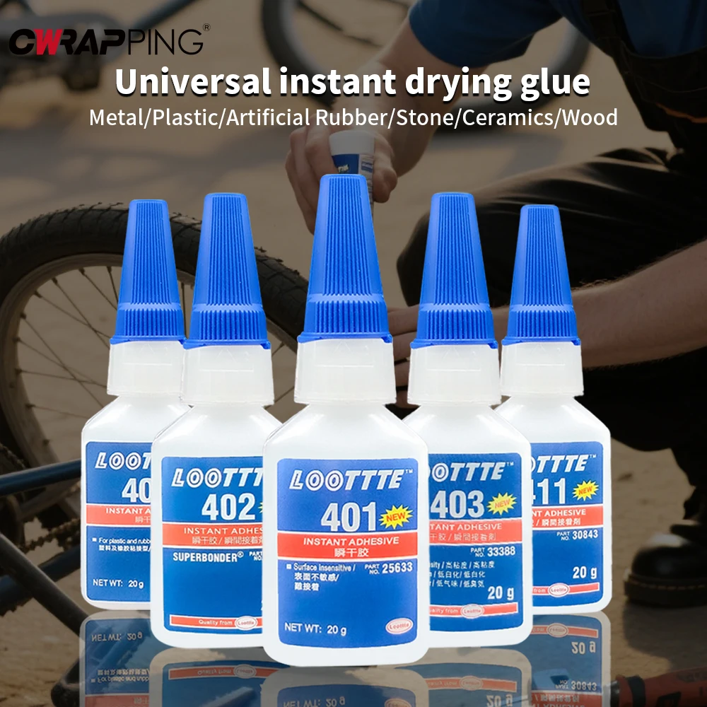 Woodworking Quick Glue - 20ml Loottte Rubber Metal Wood Plastic