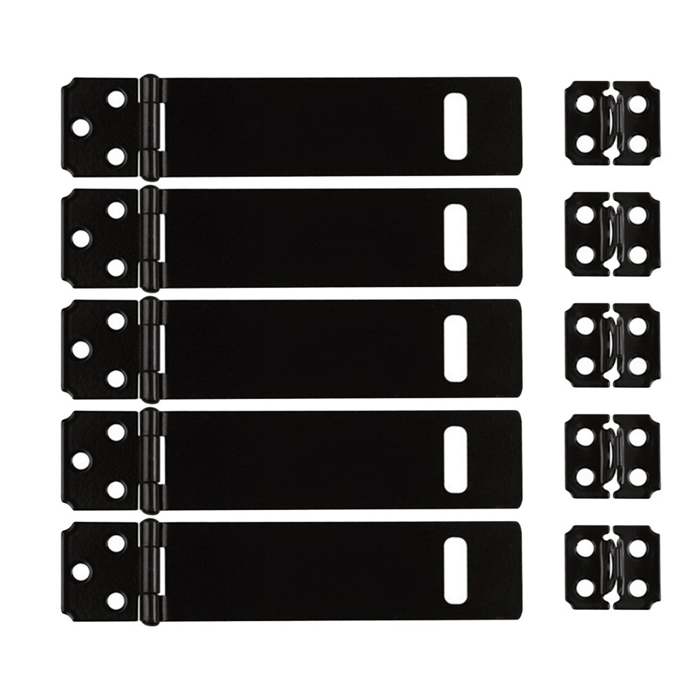 Woodworking Garage - 5Pcs Iron Hasp Lock Set Heavy