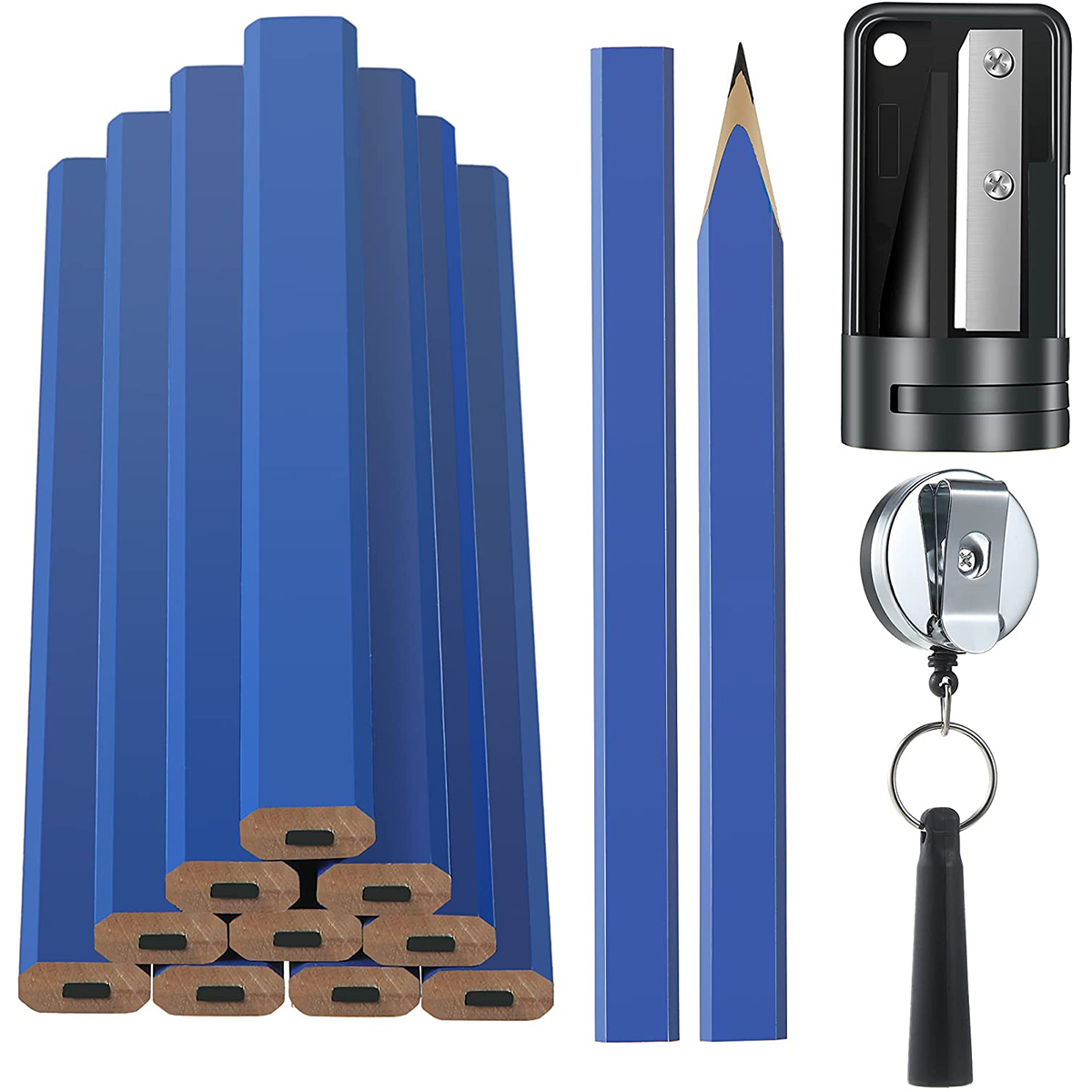12Pcs Octagonal Square Pencil  - Woodworking Marking Knife review and price