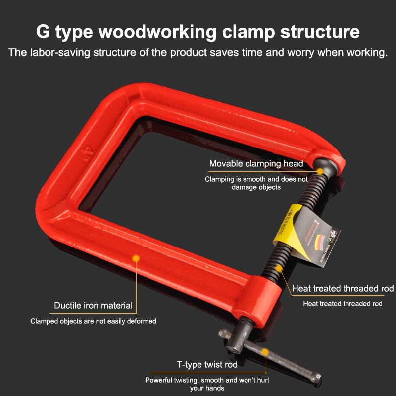 G Clamp Deep Reach C Clamp 1/1 - Woodworking Industries review and price