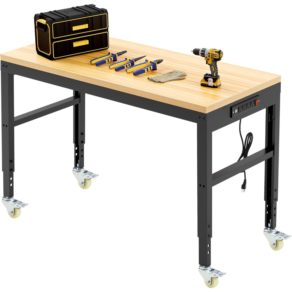 Adjustable Workbench, Heavy Du - Woodworking Garage review and price