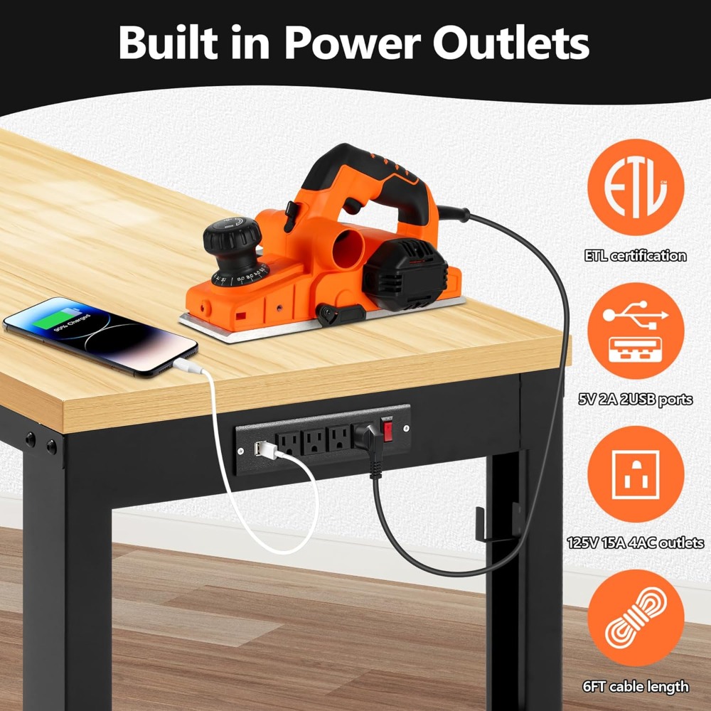 Adjustable Workbench, Heavy Du - Woodworking Garage review and price