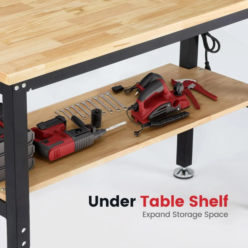 Work Table for Garage Adjustab - Woodworking Garage review and price