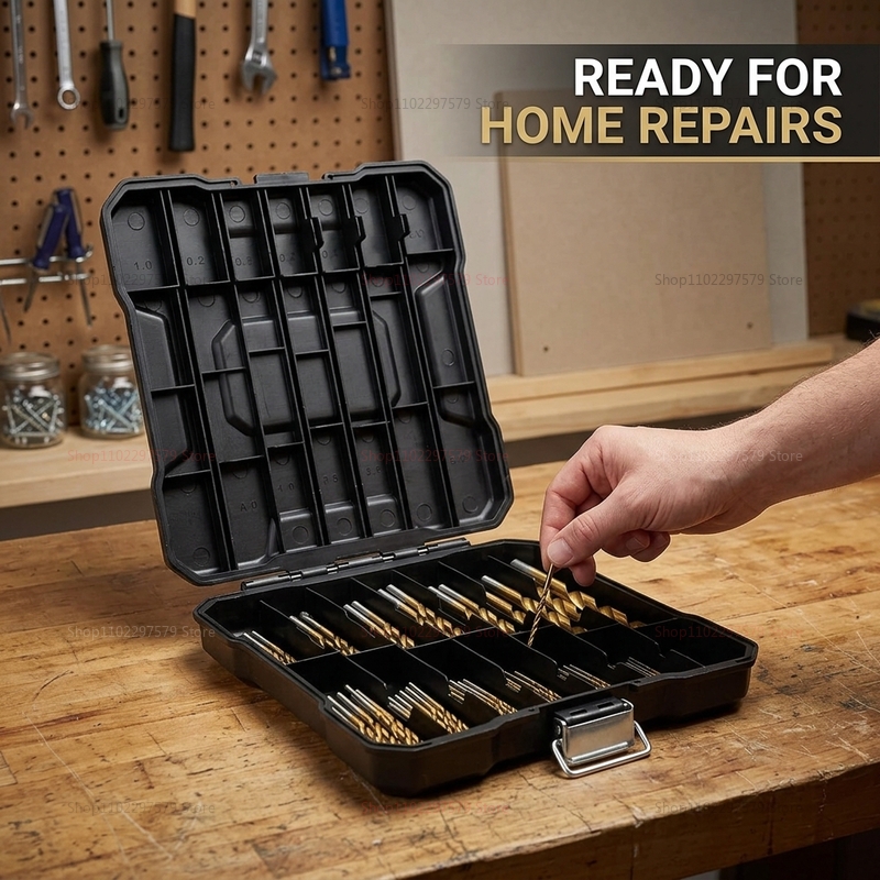 99 Pcs Titanium Drill Bit Set  - Woodworking Garage review and price