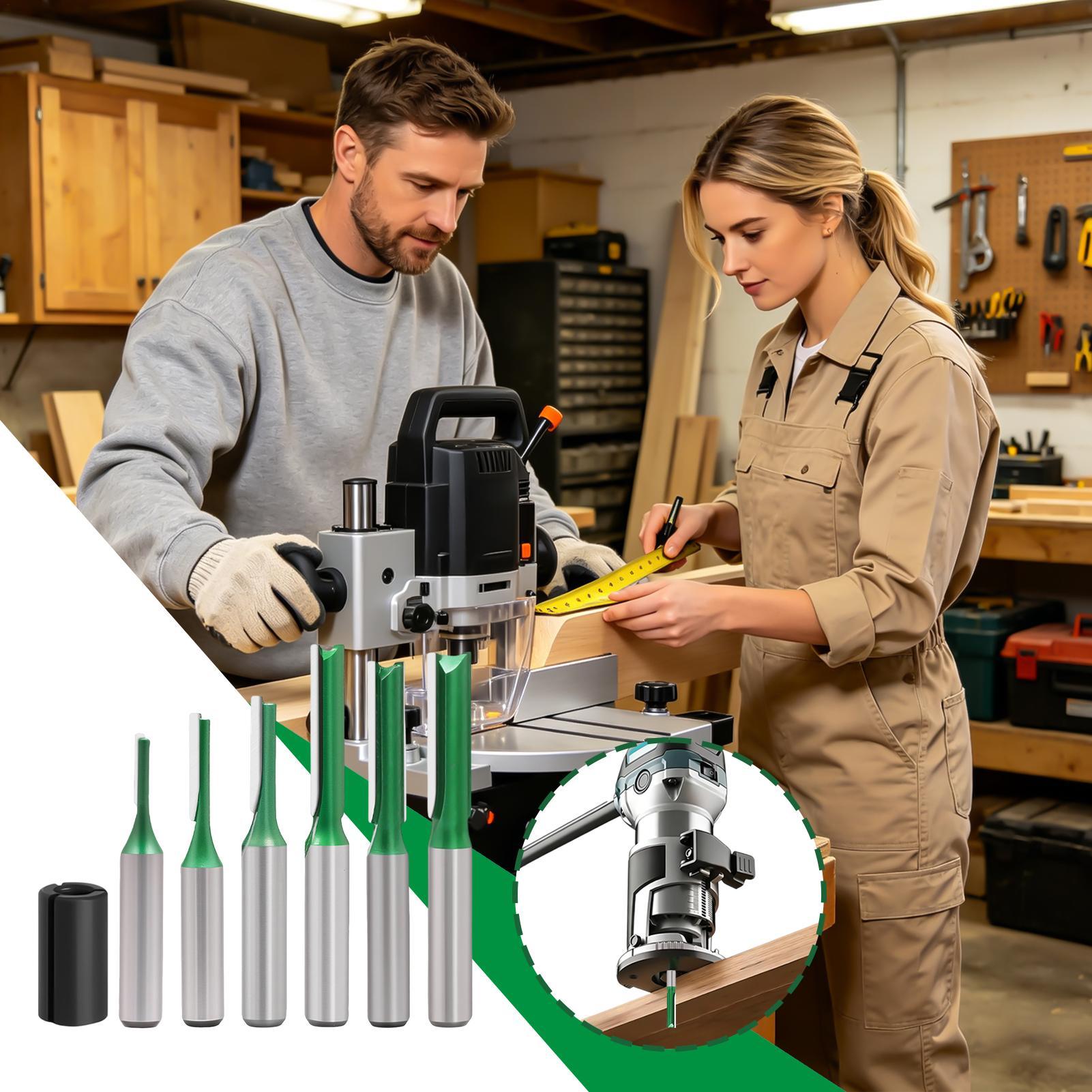 Straight Router Bit 8mm Shank  - Woodworking Groove review and price