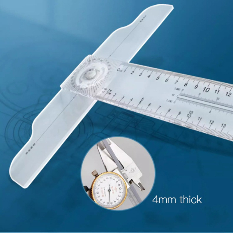 Dual-Sided T Square Ruler Clea - Woodworking Equipment review and price