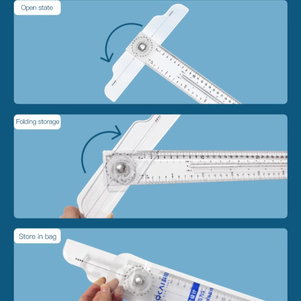 Dual-Sided T Square Ruler Clea - Woodworking Equipment review and price