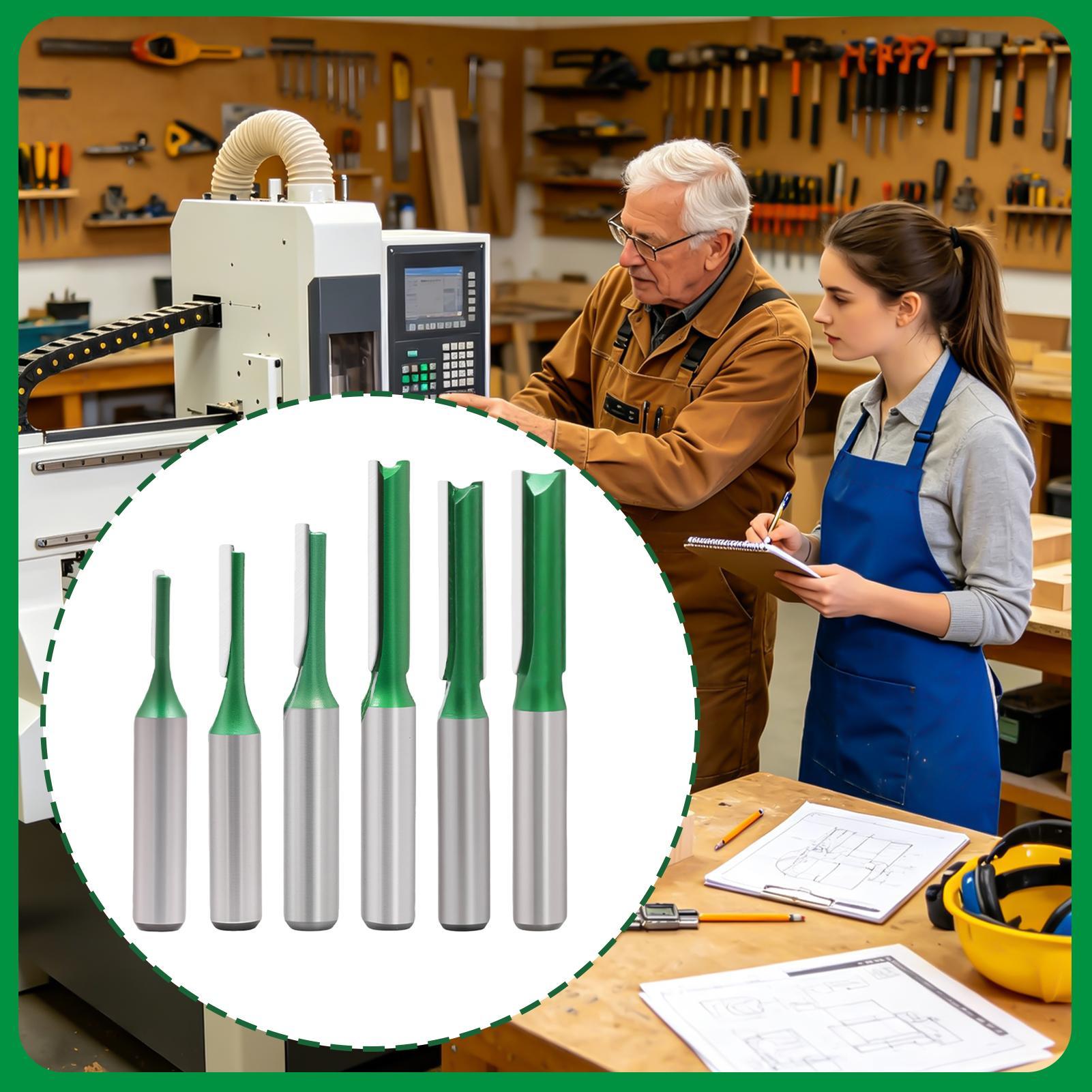 Straight Router Bit Set 0.3 In - Woodworking Groove review and price