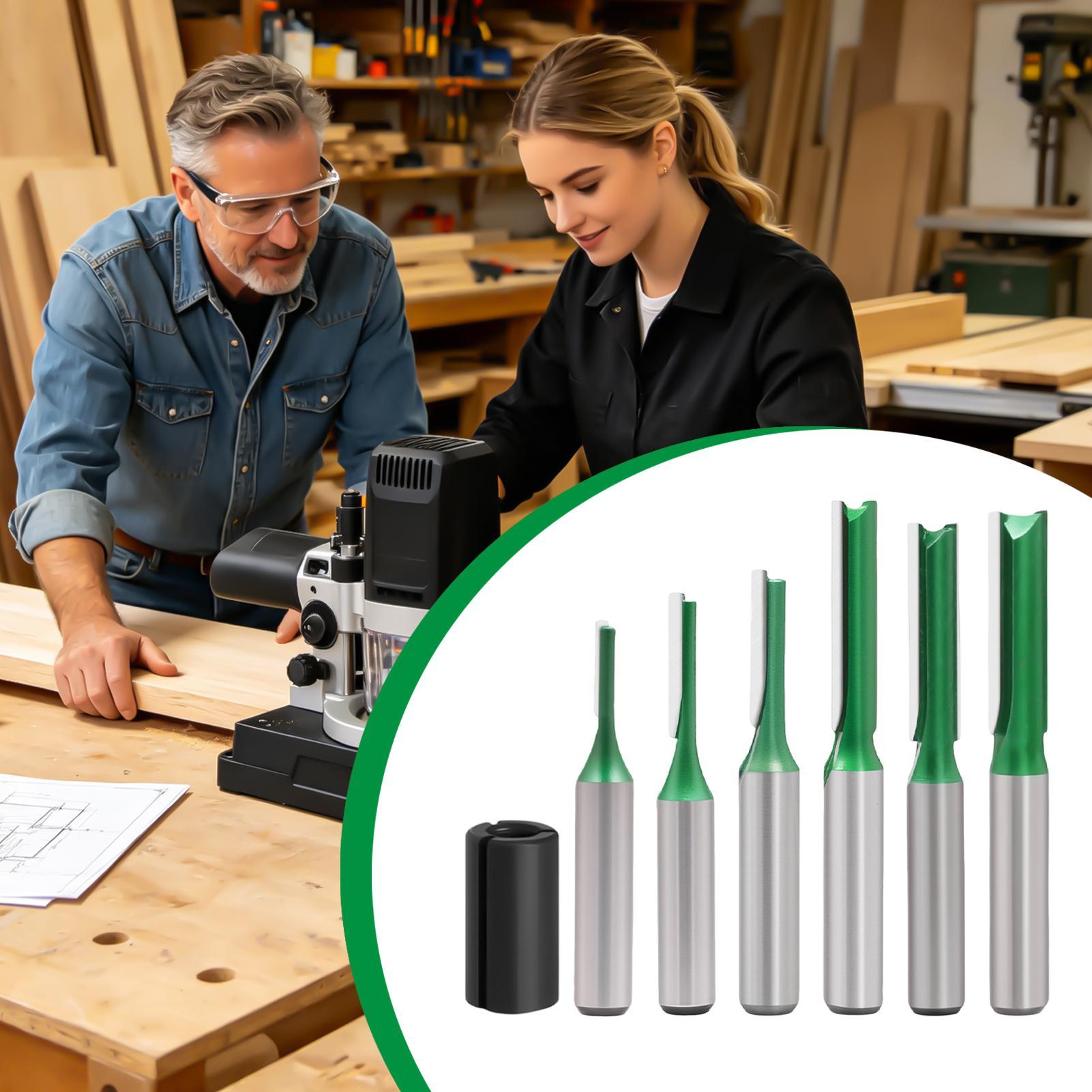 Straight Router Bit Set 0.3 In - Woodworking Groove review and price