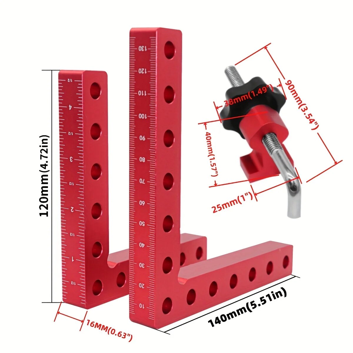 1Set 90 Degree Positioning Squ - Woodworking Right Angle Clamp review and price