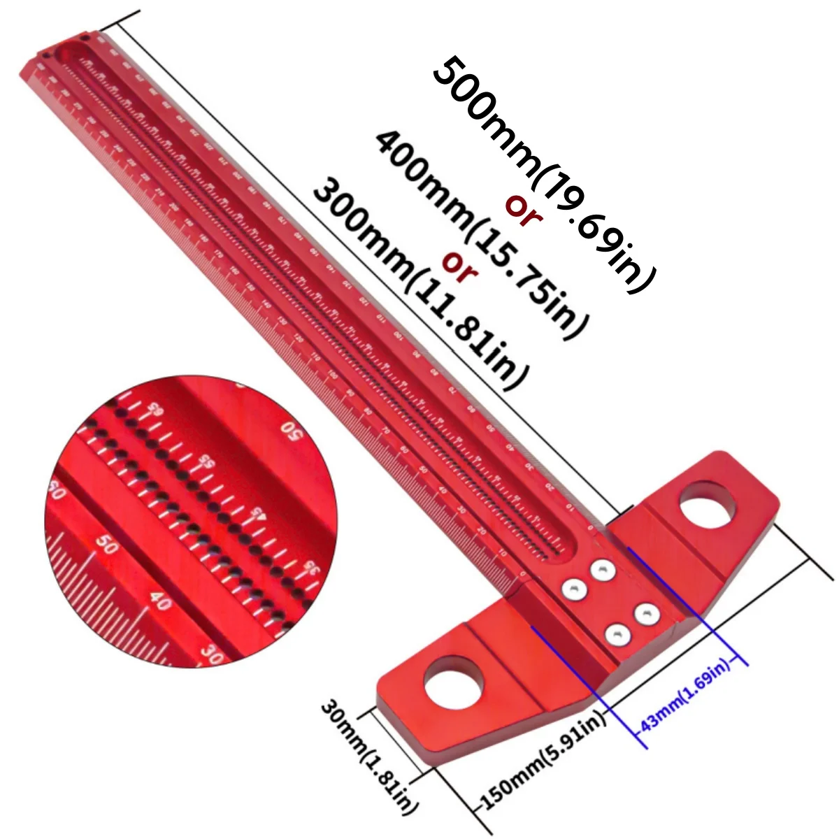 Multifunctional ruler cross ho - Woodworking Free Plans review and price