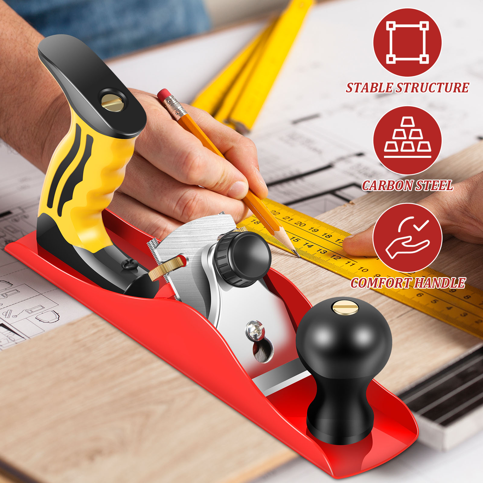 Wood Hand Planer Set Hand Tool - Woodworking Rasp review and price