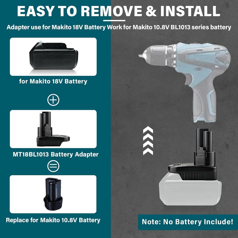 MT18BL1013 Battery Adapter Con - Woodworking Essential Tools review and price