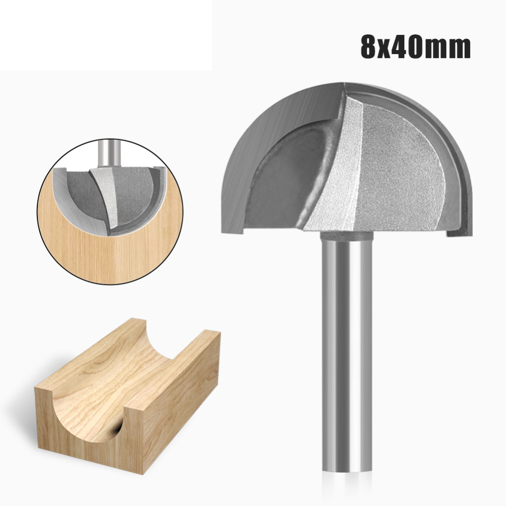 Half Round Cove Router Bit 8mm - Woodworking Groove review and price