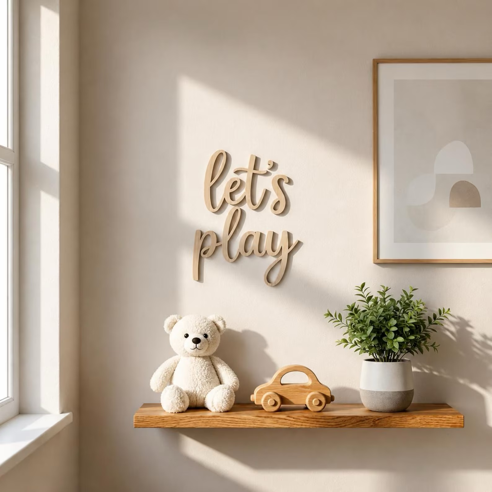 Let's Play Wooden Wall Sign, P - Woodworking For Beginners review and price