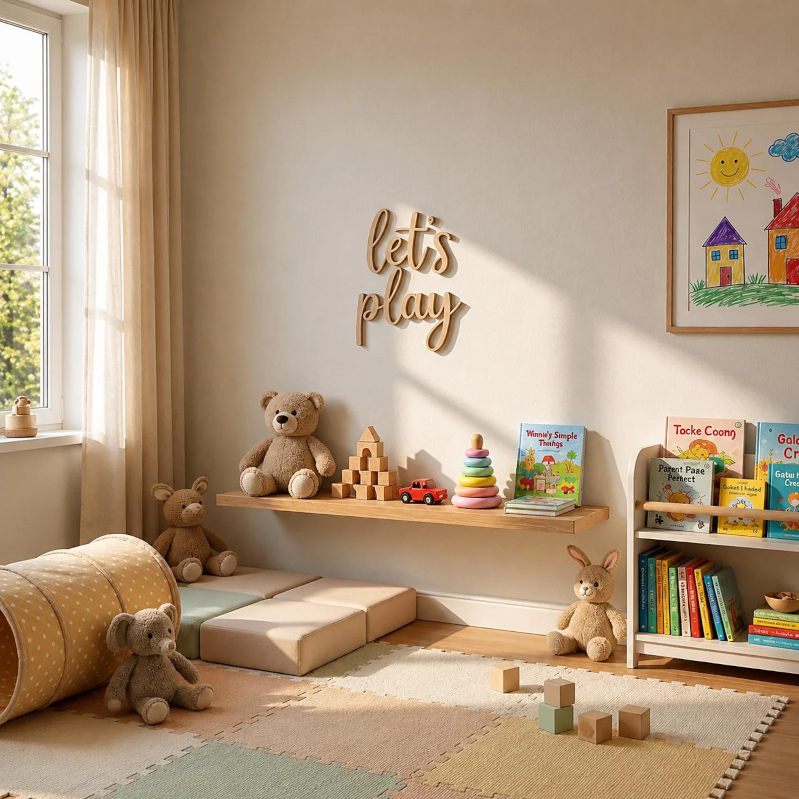 Let's Play Wooden Wall Sign, P - Woodworking For Beginners review and price