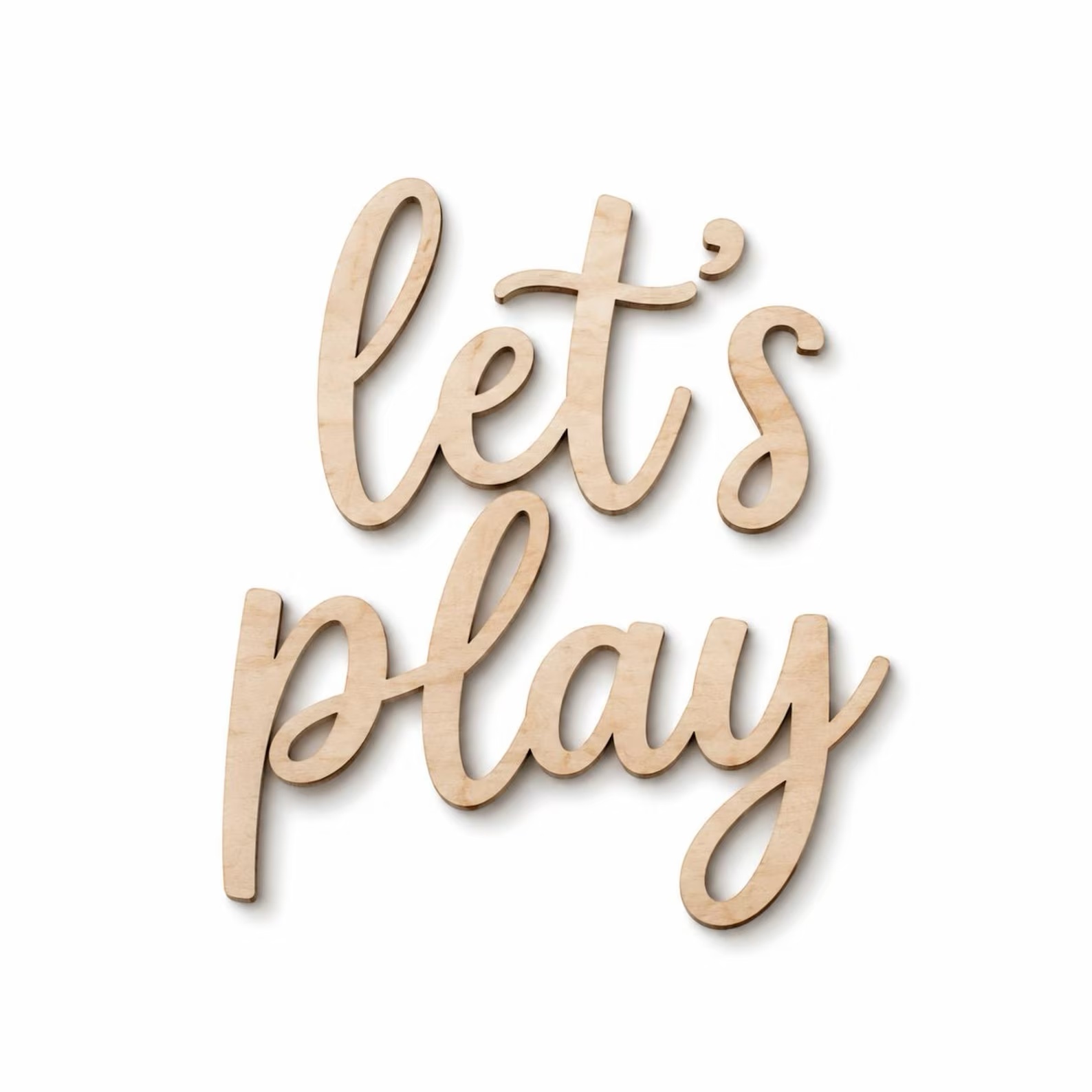 Let's Play Wooden Wall Sign, P - Woodworking For Beginners review and price