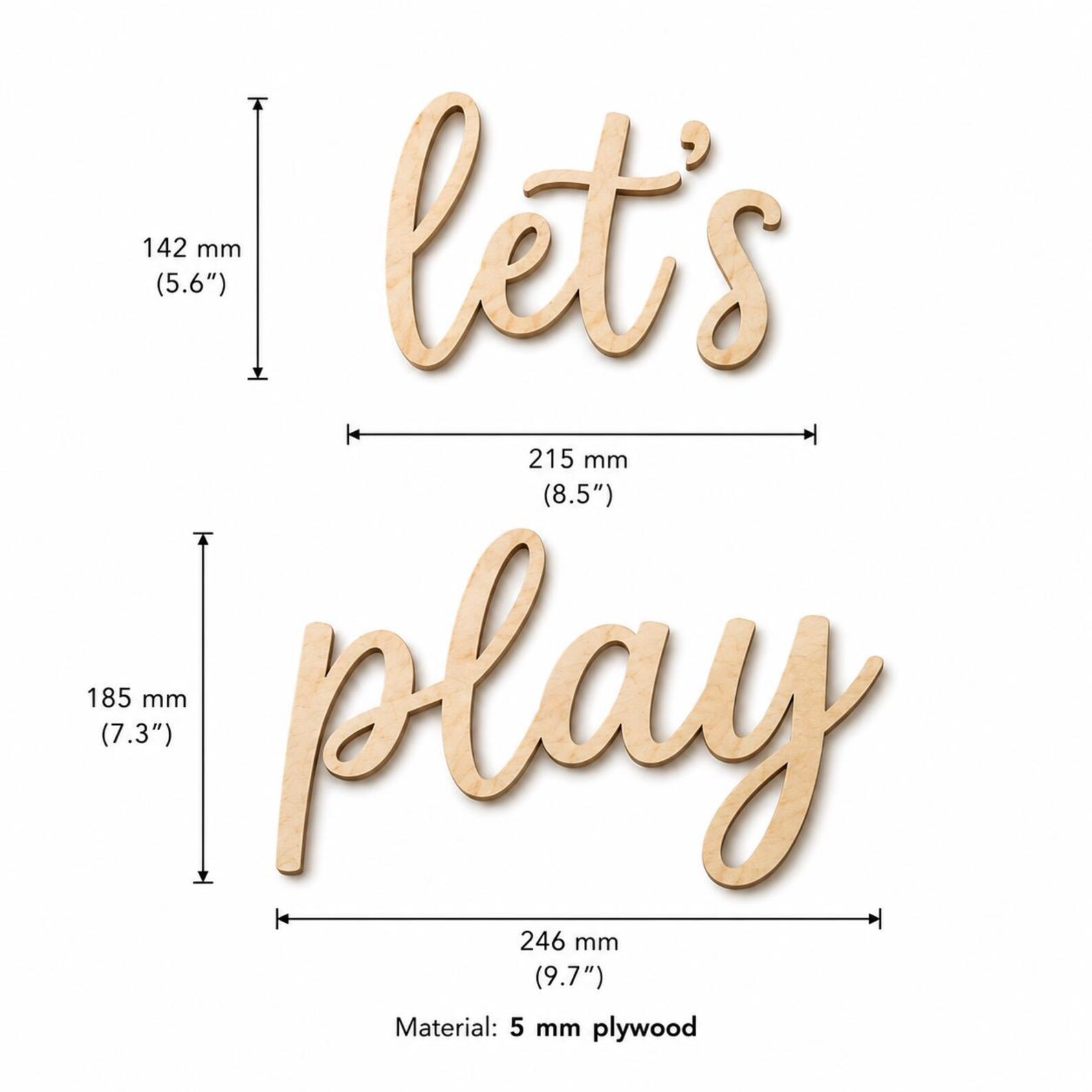 Let's Play Wooden Wall Sign, P - Woodworking For Beginners review and price