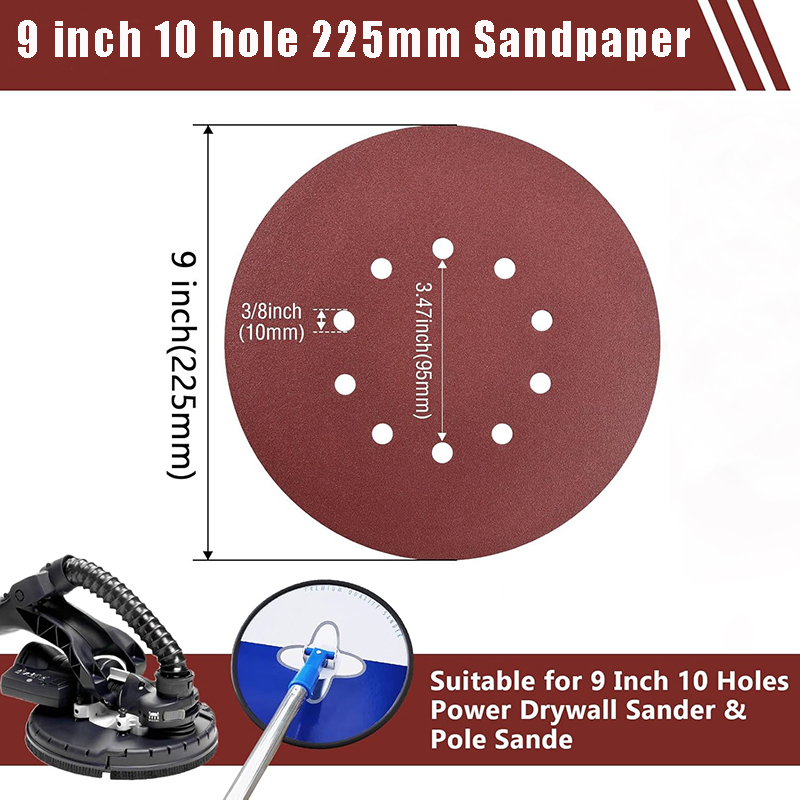 20 Pcs 9 Inch 225mm10 Hole Wal - Woodworking Wallpaper review and price