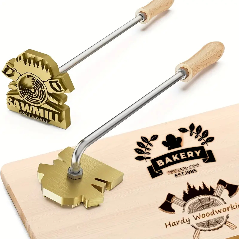 M8 Custom Branding Iron Stamp  - Woodworking Logo Design Free review and price