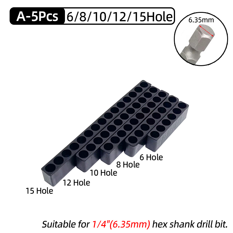 5Pcs Set 6/8/10/12/15 Holes 6. - Woodworking Videos review and price