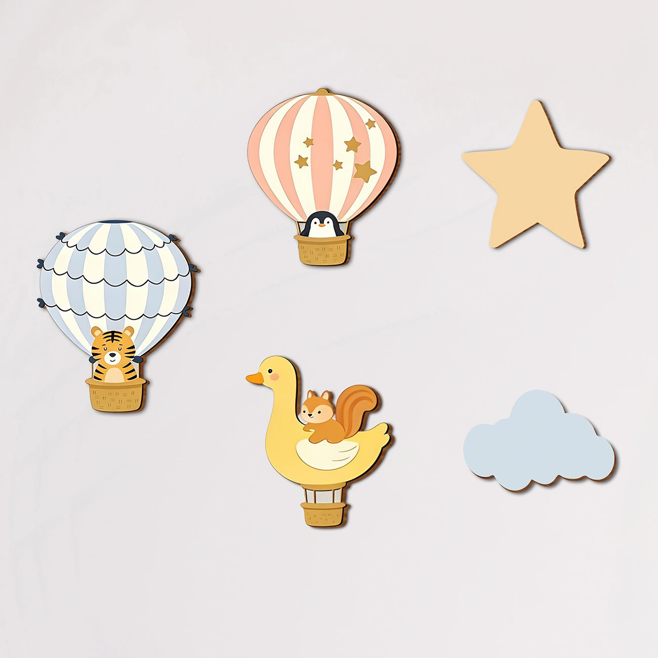 5Pcs Animal Hot Air Balloon Wo - Woodworking For Beginners review and price