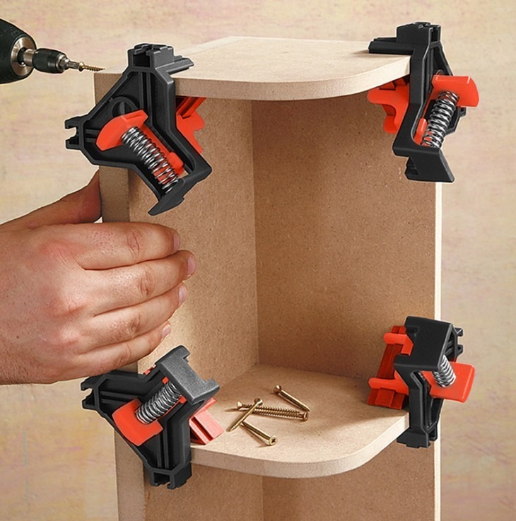 2/4PCS Right Angle Fixing Clip - Woodworking Right Angle Clamp review and price
